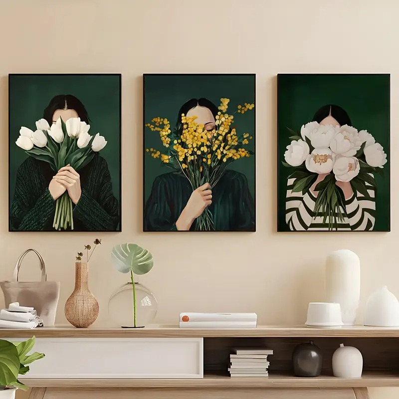 Gambar Abstrak Hijau Cetak Kan - Art Craft Toys ulasan dan harga